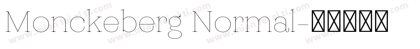 Monckeberg Normal字体转换